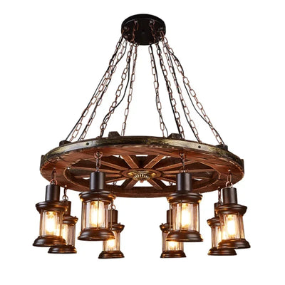 Wheel Pendant lights Metallic luster Hanging Lamps.