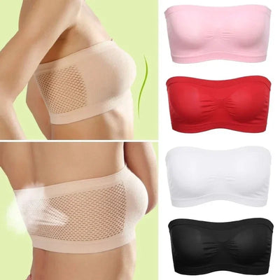 Women Breathable Mesh Tube Bra.