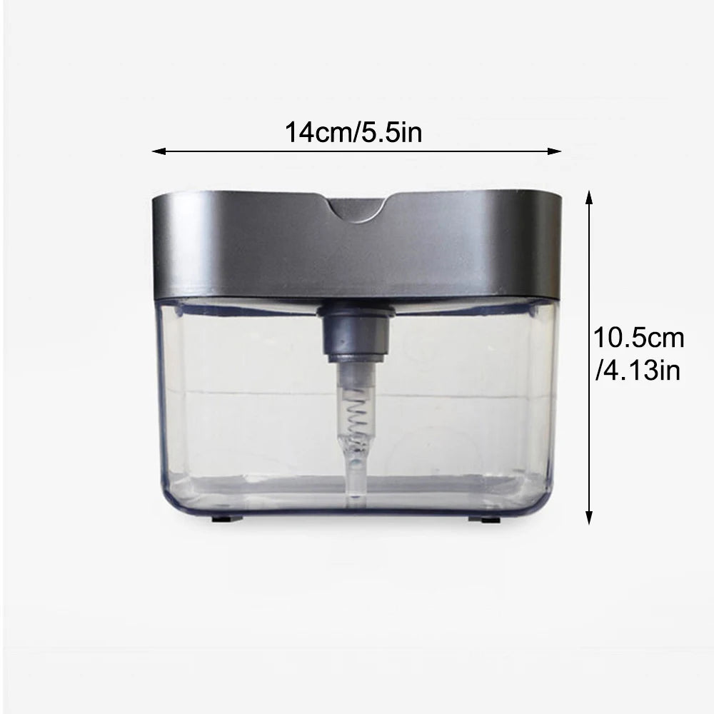 Kitchen 2 In 1 Pressing Soap Liquid Box.