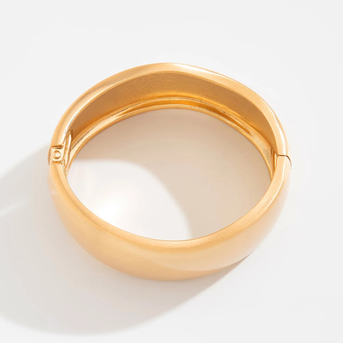 Chunky Heavy Wide Metal Water Drop Bangles.
