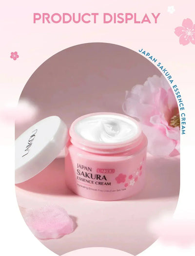 Japan Sakura Wrinkle Remover Face Serum Cream Anti-Aging Fade.
