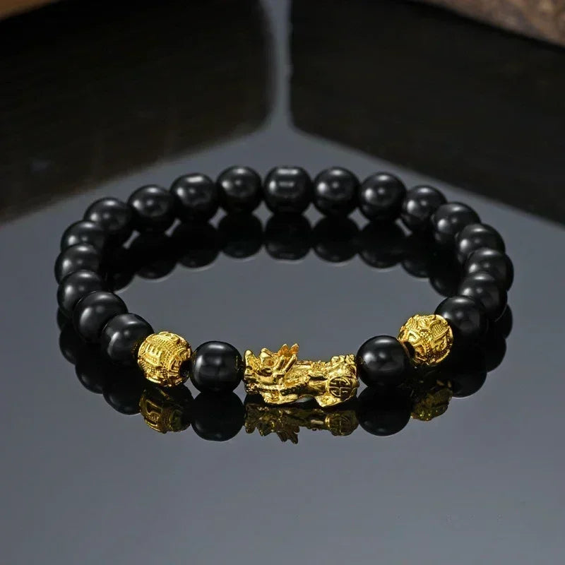 Black Obsidian Wealth Bracelet.