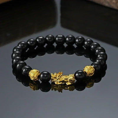 Black Obsidian Wealth Bracelet.