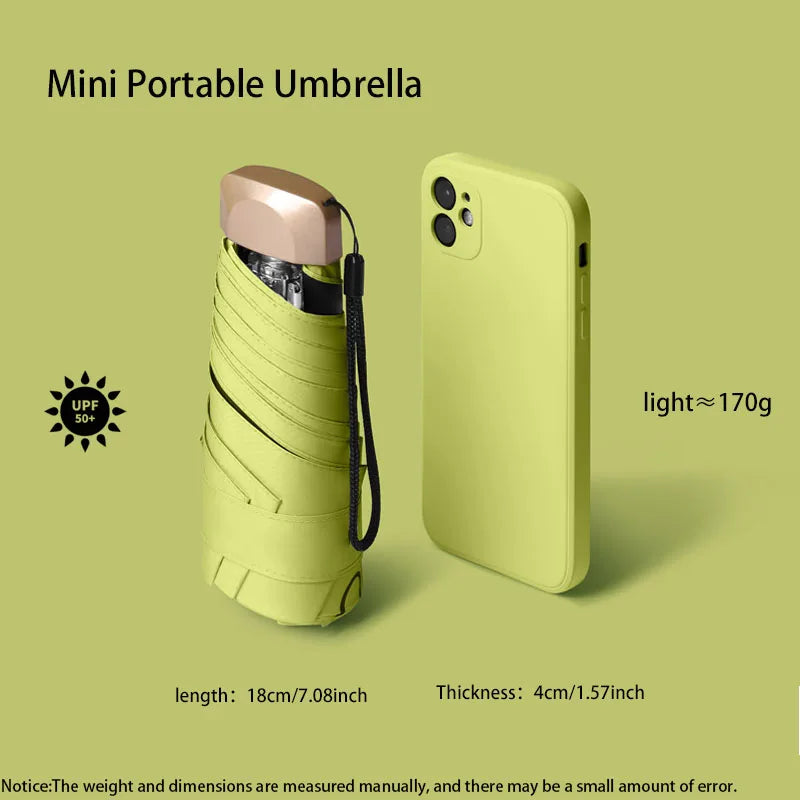 Outdoor Mini Ultralight Folding Umbrella.
