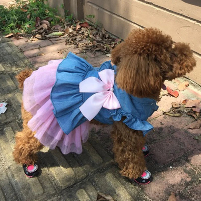 Pet Denim Dresses.
