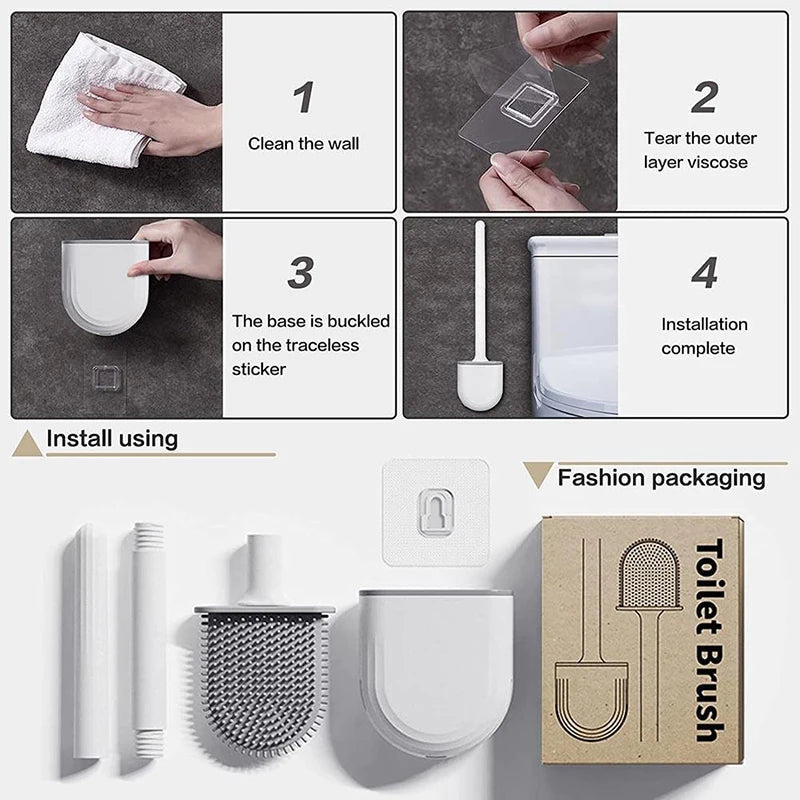 Wall Hanging Toilet Brush.