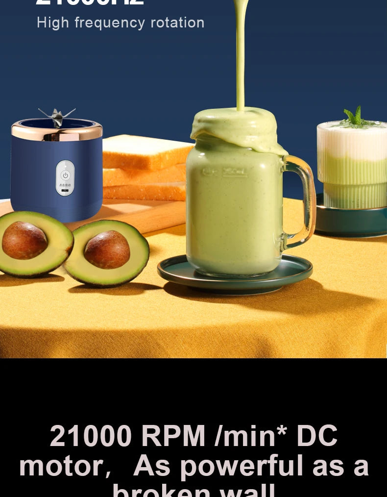 Portable Juicer Cup Smoothie Fruit Blender.