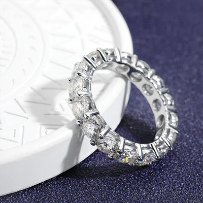 925 Sterling Silver Diamond Wedding Ring