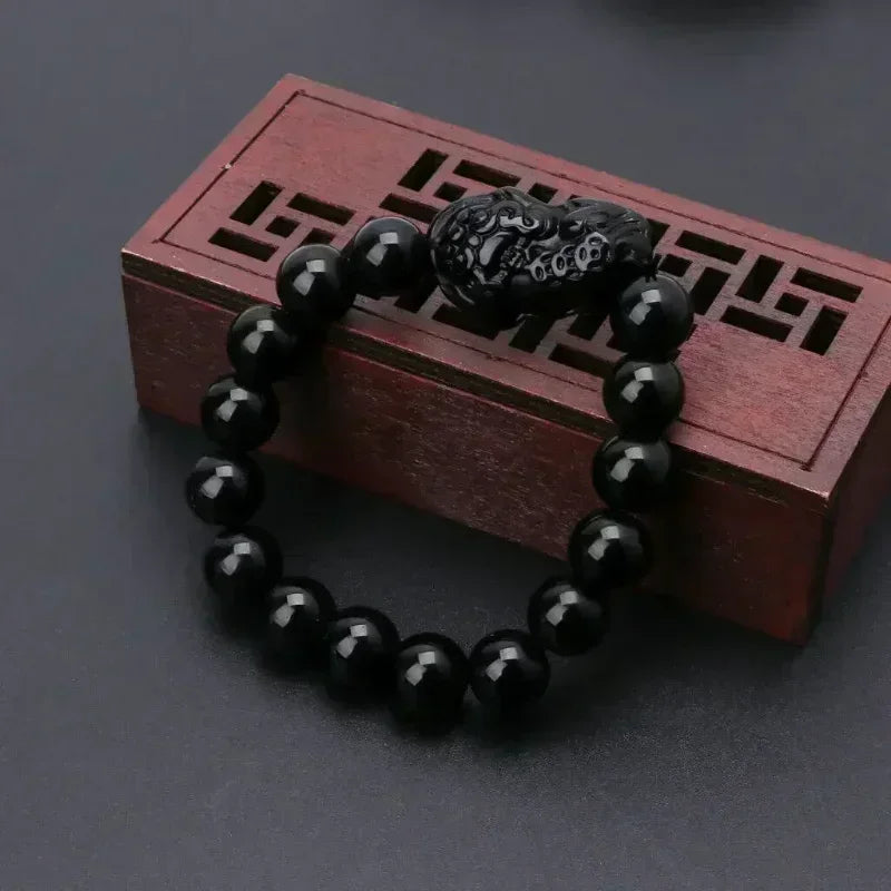 Black Obsidian Wealth Bracelet.