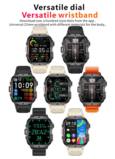 Smartwatch Waterproof Bluetooth Call Ai Voice.