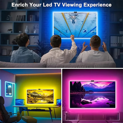 TV Backlight Music Sync Smart Strip Lights.