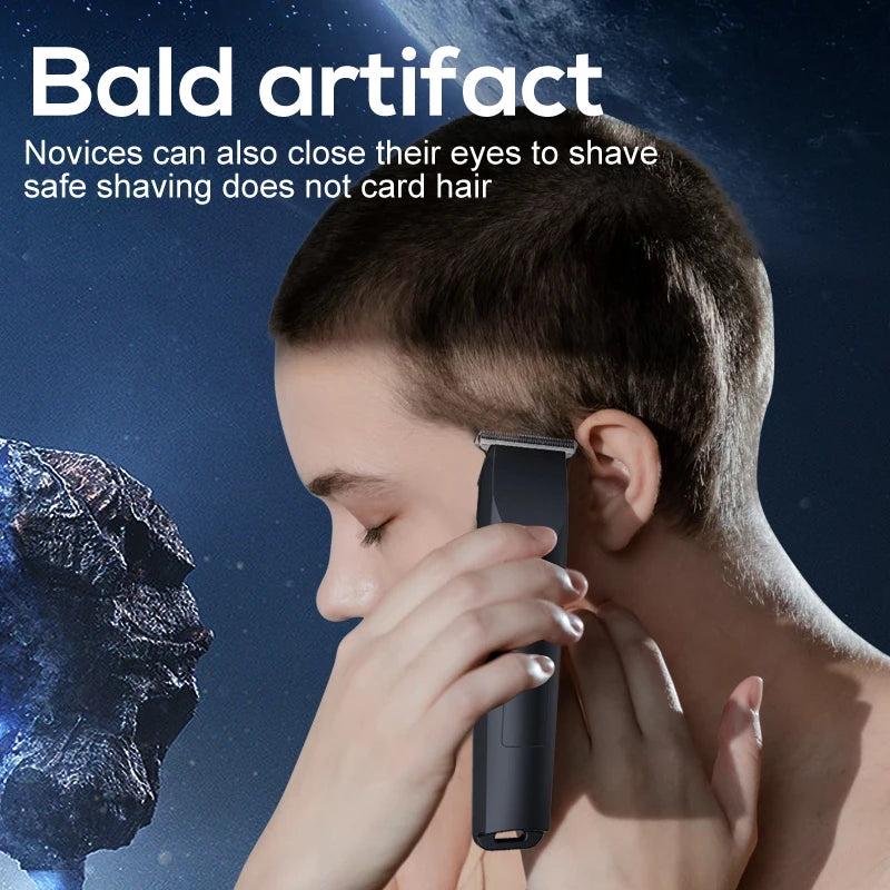 Adjustable cutter head with USB charging for electric hair clipper.