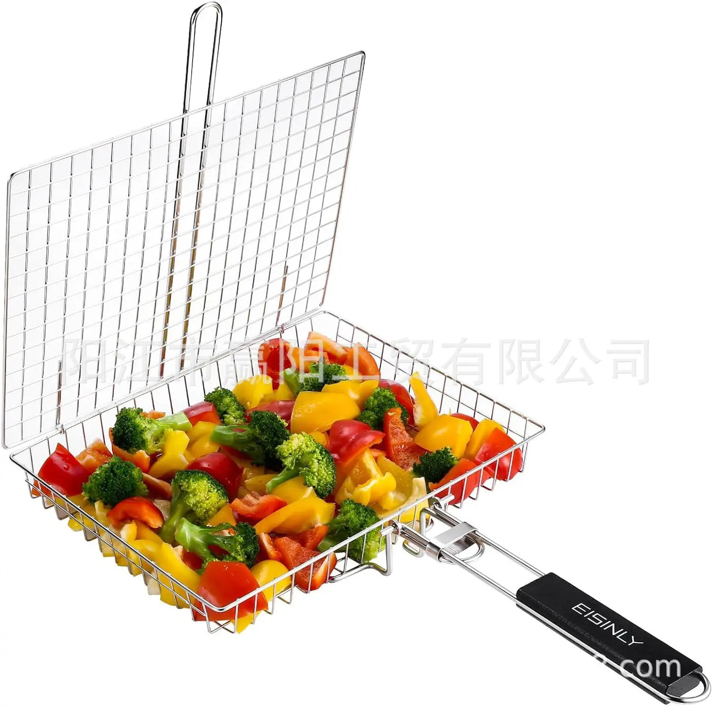 Stainless Steel Folding Grill Basket.
