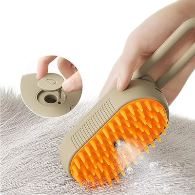 Steamy Dog Brush Electric Spray Cat Hairbrush.