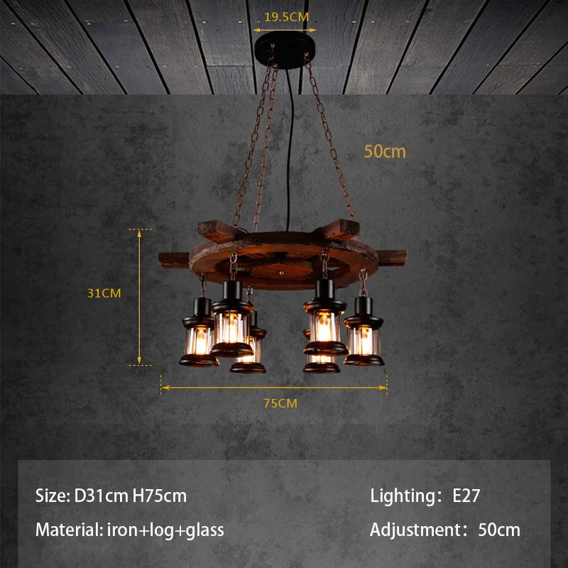 Wheel Pendant lights Metallic luster Hanging Lamps.