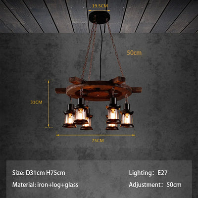 Wheel Pendant lights Metallic luster Hanging Lamps.