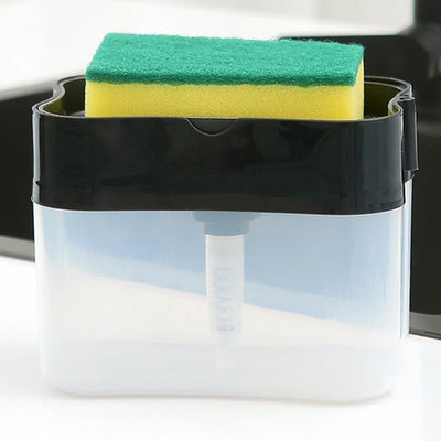 Kitchen 2 In 1 Pressing Soap Liquid Box.