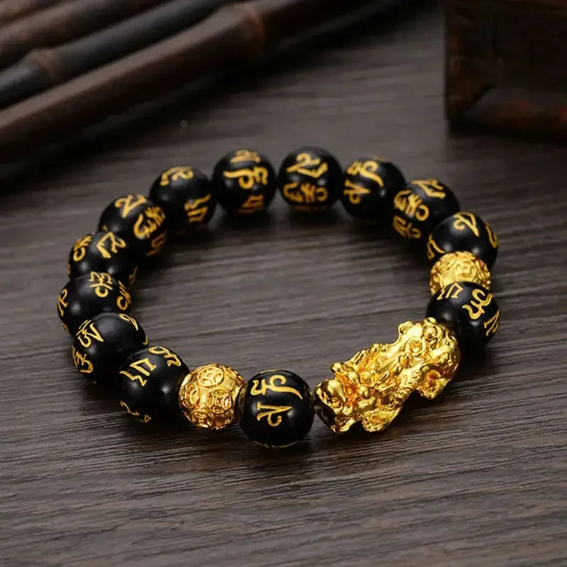 Black Obsidian Wealth Bracelet.
