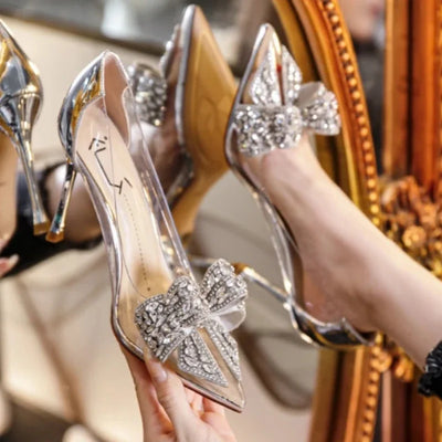 Transparent Winding High Heels.