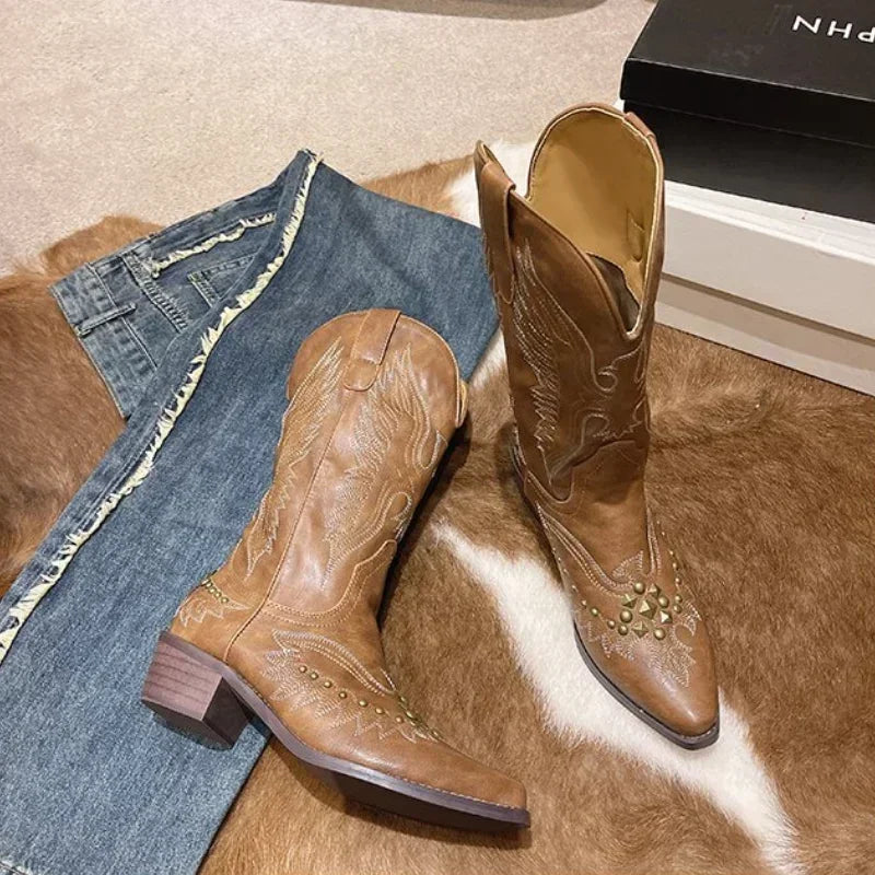 Cowboy Boots Autumn Fashion