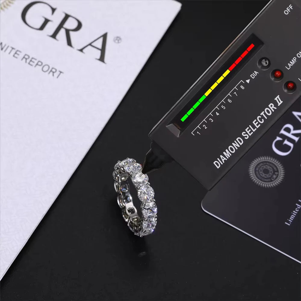 925 Sterling Silver Diamond Wedding Ring