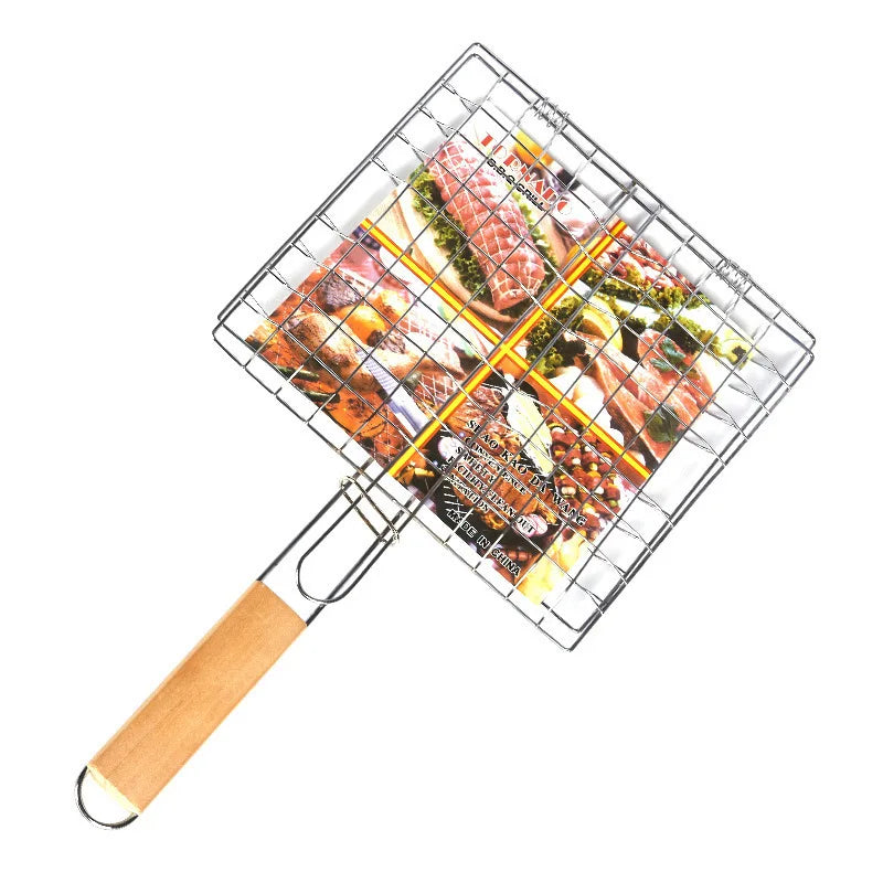 Stainless Steel Folding Grill Basket.