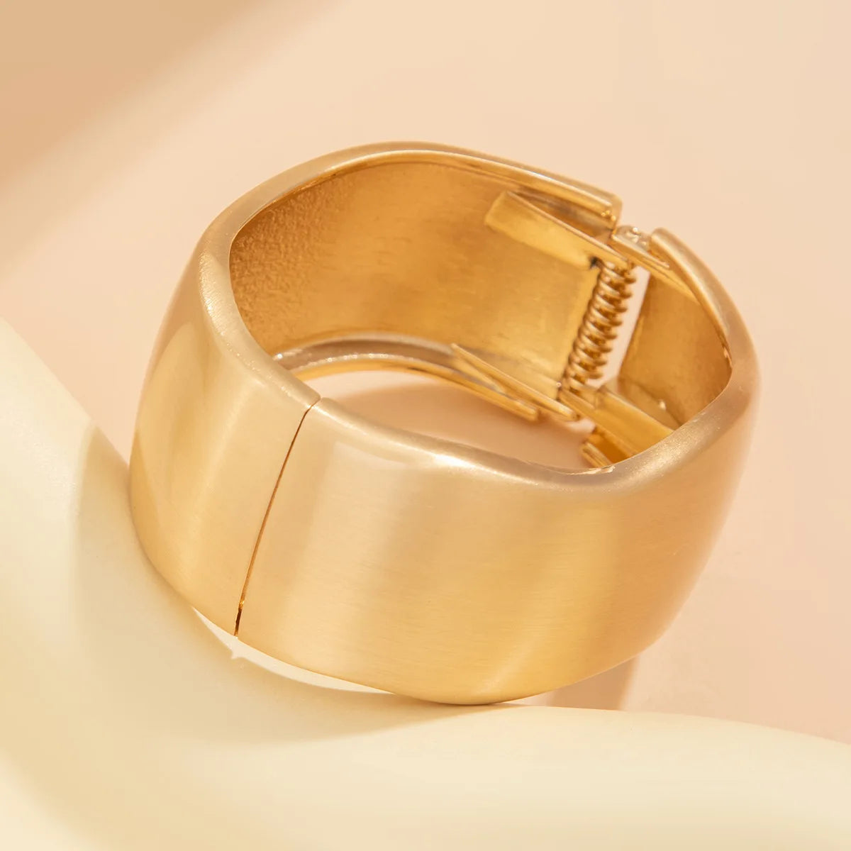 Chunky Heavy Wide Metal Water Drop Bangles.