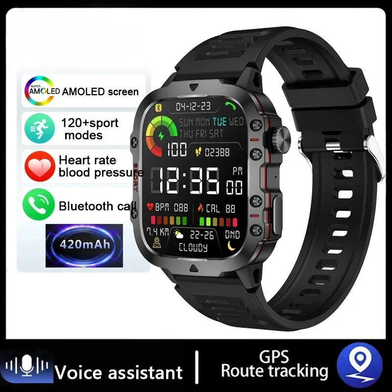Smartwatch Waterproof Bluetooth Call Ai Voice.