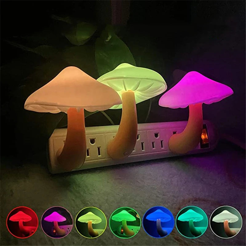 LED Night Lights Mushroom Shape.