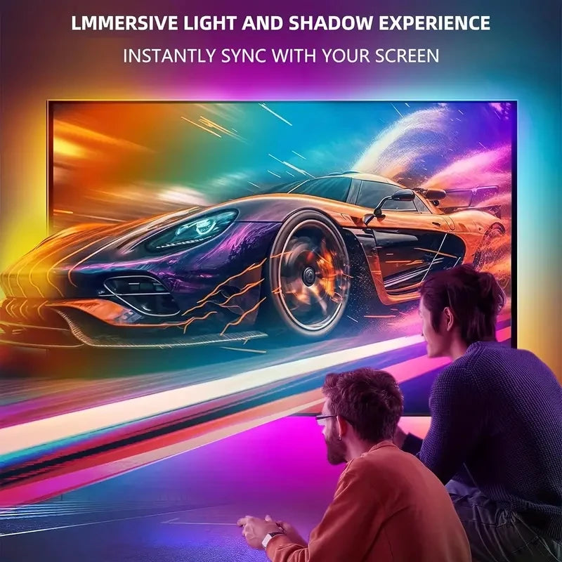 TV Backlight Music Sync Smart Strip Lights.