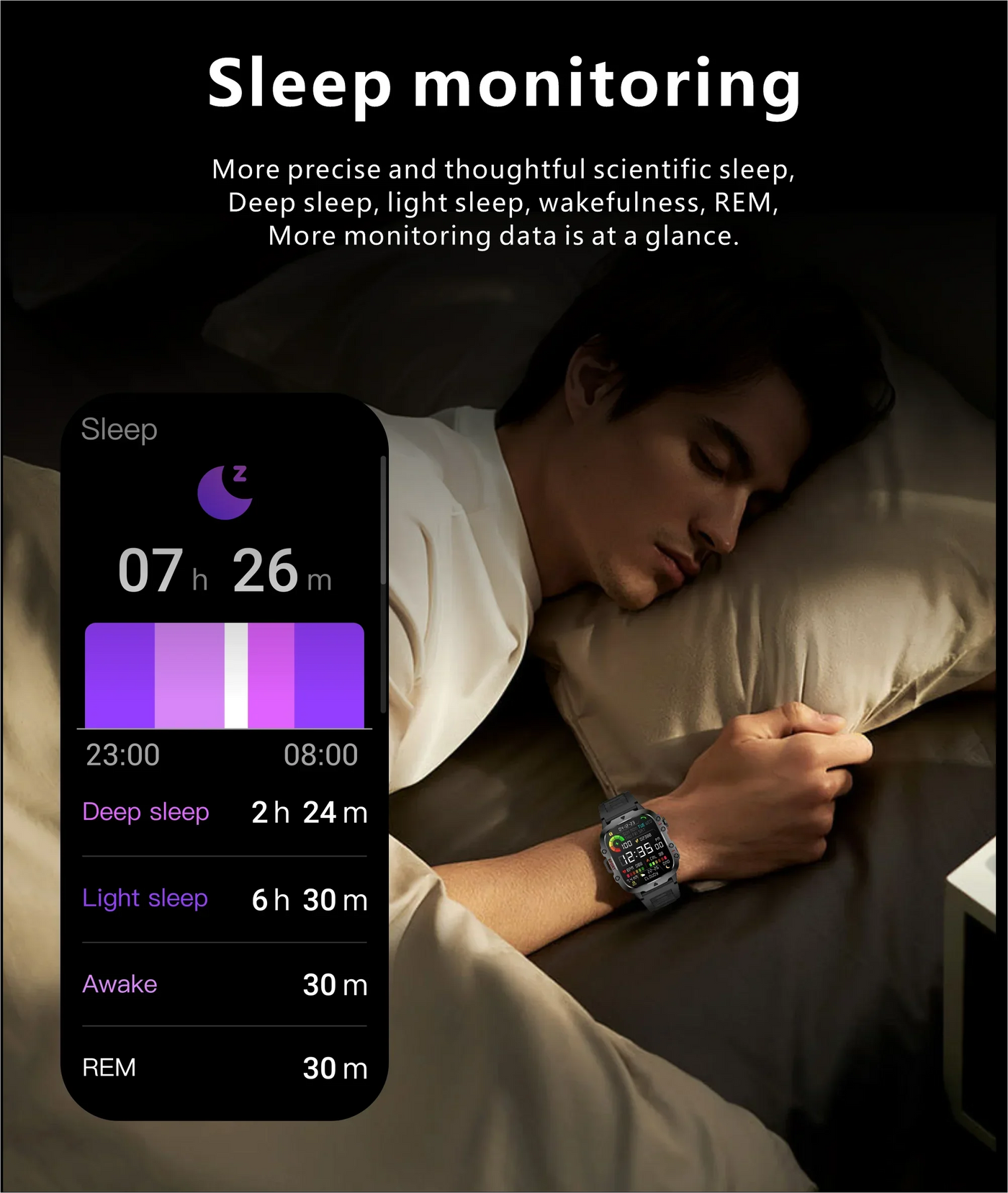 Smartwatch Waterproof Bluetooth Call Ai Voice.
