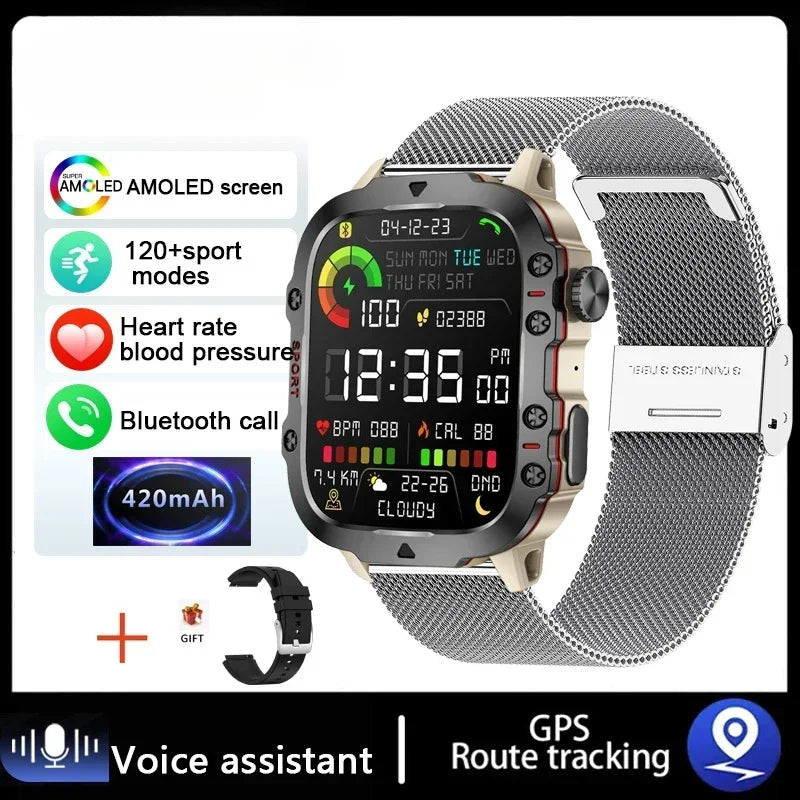 Smartwatch Waterproof Bluetooth Call Ai Voice.