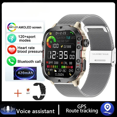 Smartwatch Waterproof Bluetooth Call Ai Voice.