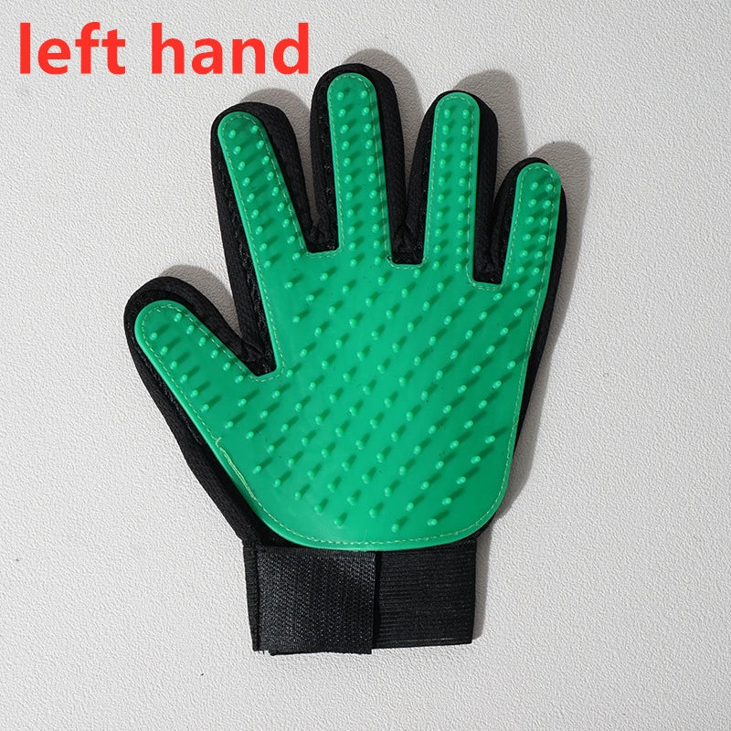 Pet Glove Cat Grooming Glove and Hair Deseeding.