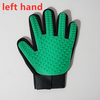 Pet Glove Cat Grooming Glove and Hair Deseeding.