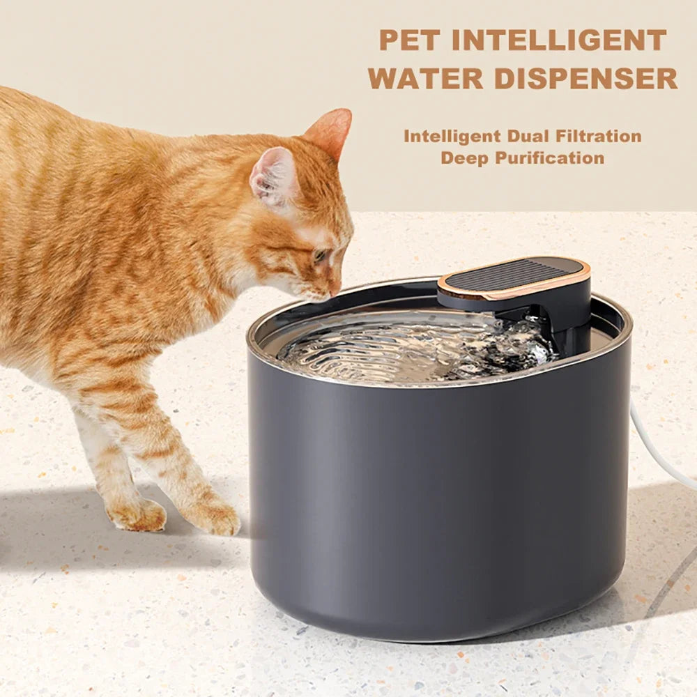 Cat Water Fountain 3L Automatic Dispenser with LED.
