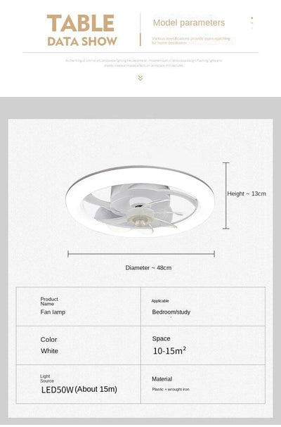 Ceiling Fan Light Living Room Bedroom.