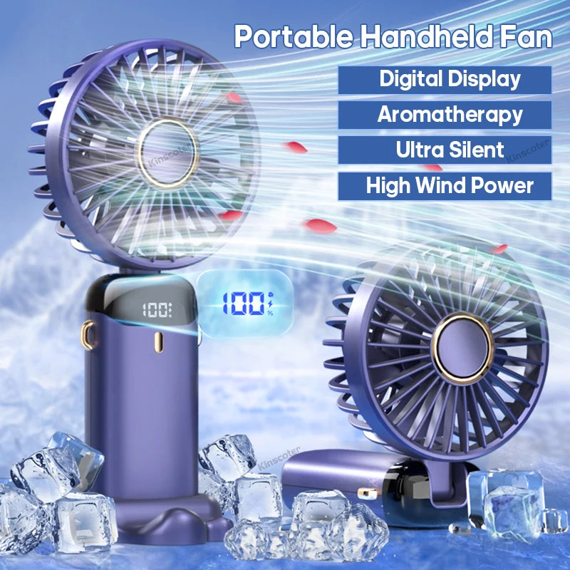 Mini Fan Foldable Portable Neck Hanging.