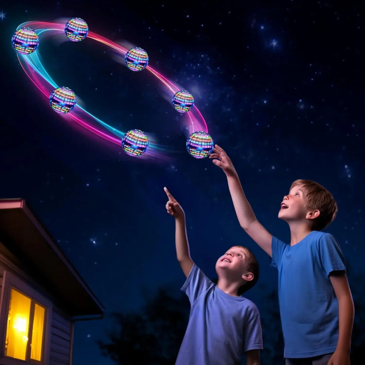 Flying Ball Hand Controlled Color LED