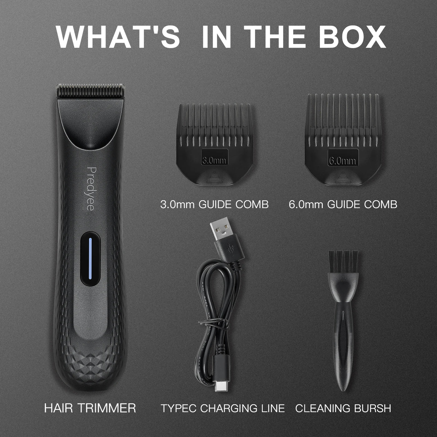 Electric Groin Hair Trimmer for Men Body Groomer.