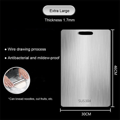 Stainless Steel Panel and Chopping Board.