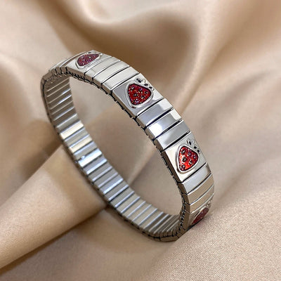 Pepper Cherry Pendant Elastic Bangles Bracelets.