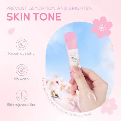 Sakura Moisturizing Sleeping Masks travel night cream for skin tone brightening and overnight repair