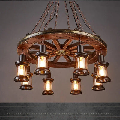 Wheel Pendant lights Metallic luster Hanging Lamps.