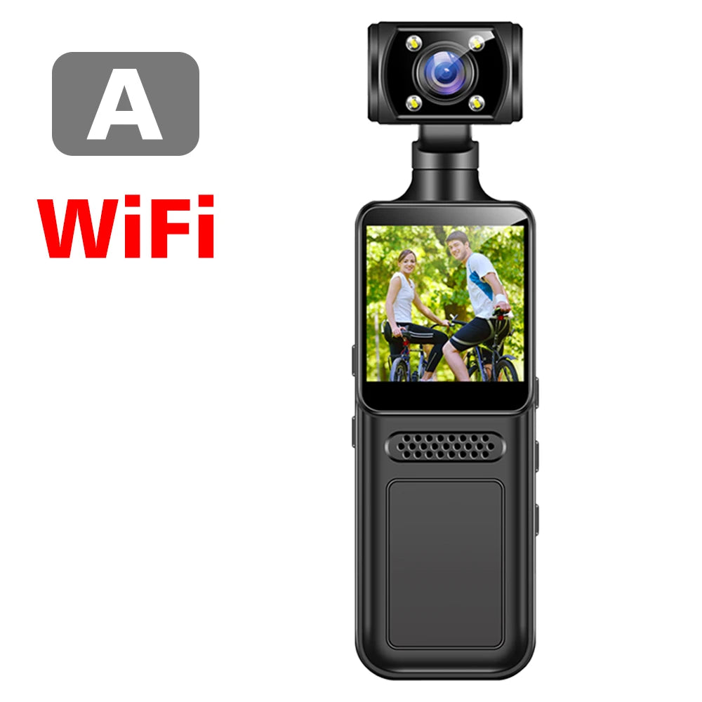 128GB 4K Ultra HD Action Mini Camera 180 Rotatable Vlog.