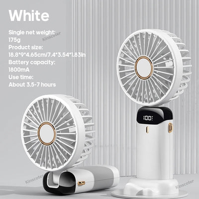 Mini Fan Foldable Portable Neck Hanging.
