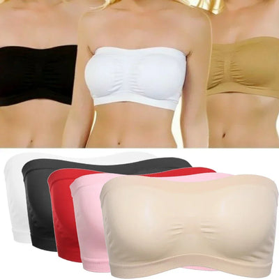 Women Breathable Mesh Tube Bra.