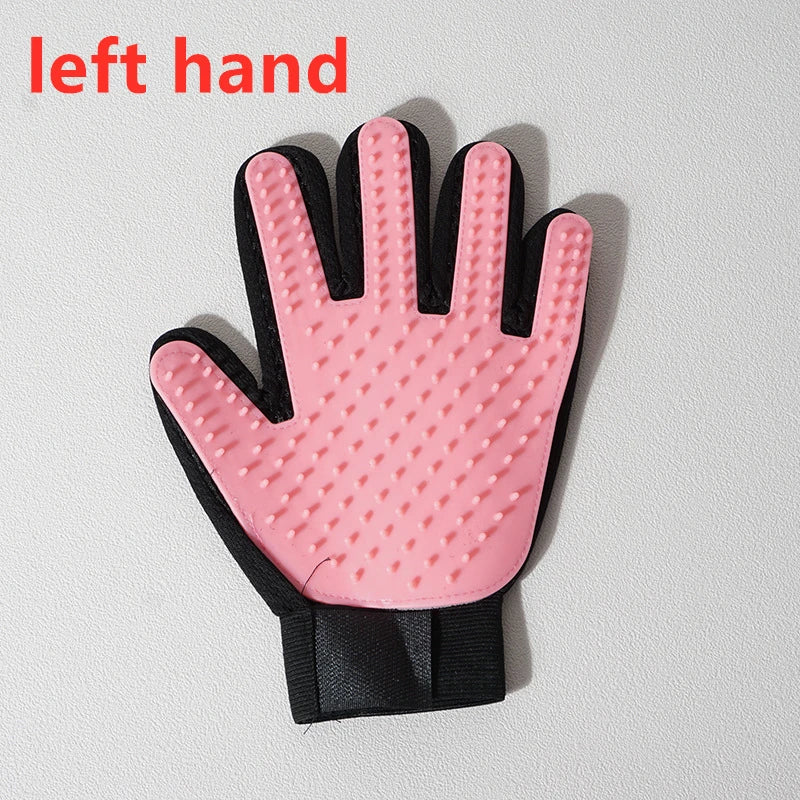 Pet Glove Cat Grooming Glove and Hair Deseeding.