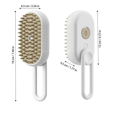 Steamy Dog Brush Electric Spray Cat Hairbrush.