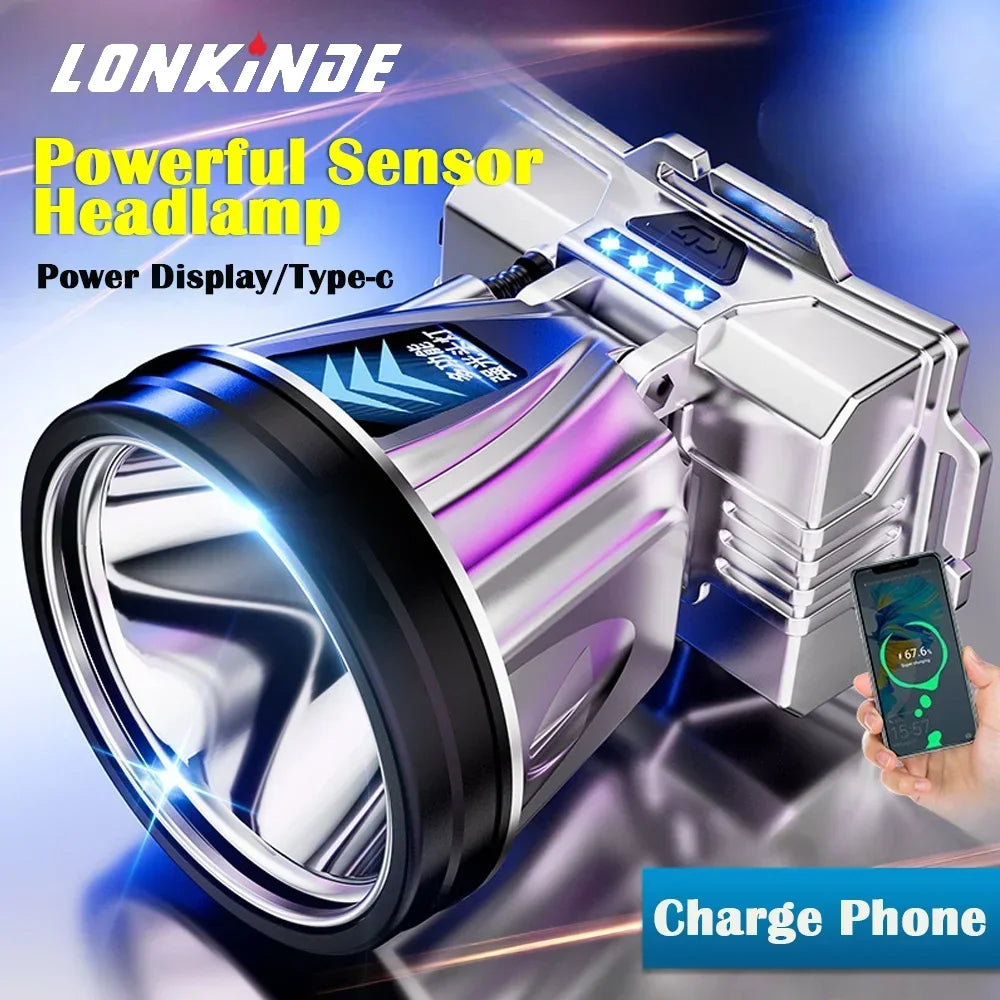 Strong Bald Headlight Ultra Bright